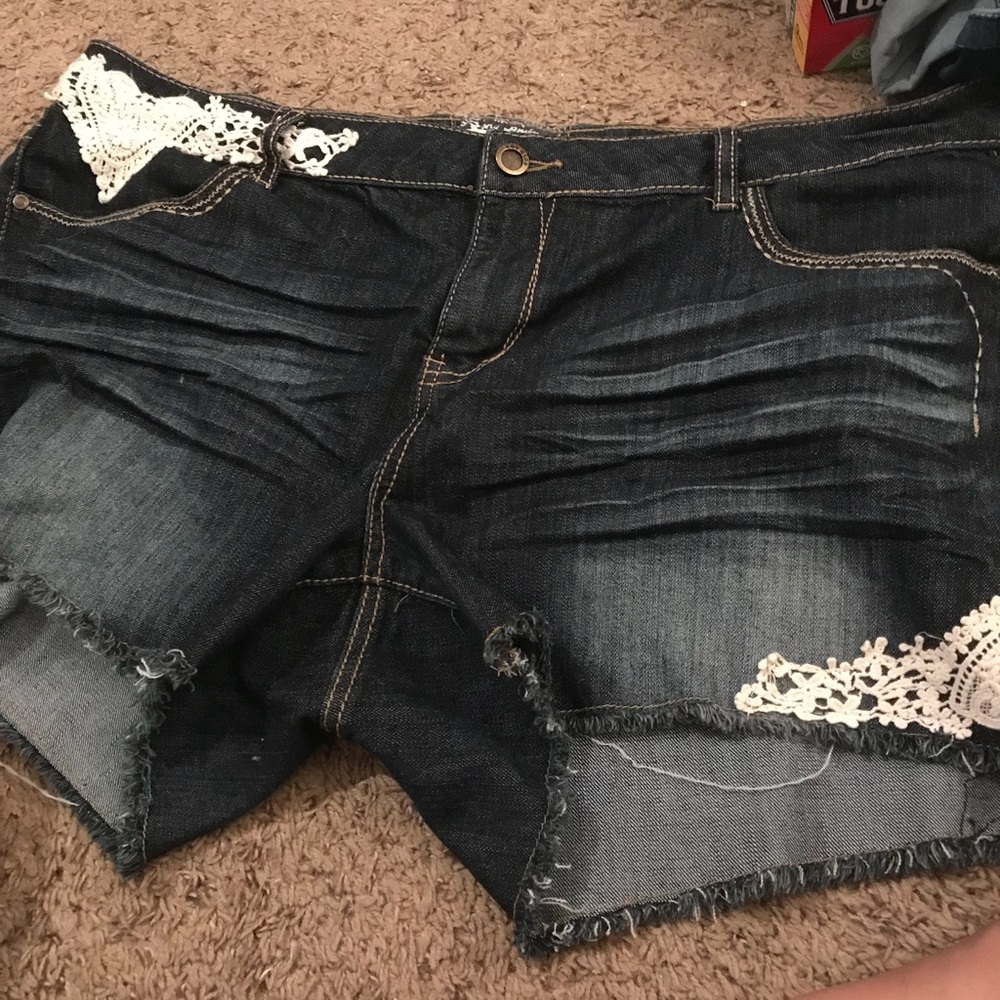 Denim shorts